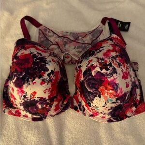 Torrid Purple and Red Floral Bra‎